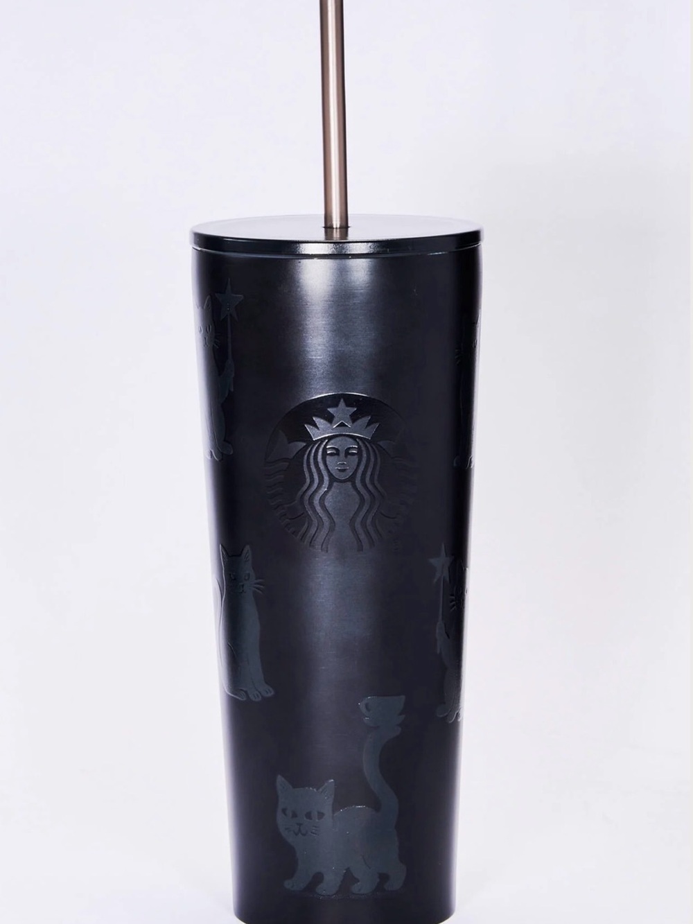 Starbucks Black cat stainless steel cold cup
